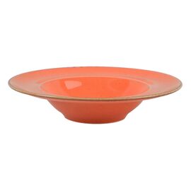 Тарелка глубокая 30 см с полями фарфор цвет оранжевый Seasons, Porland