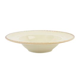 Тарелка глубокая 26 см с полями фарфор цвет желтый Seasons, Porland