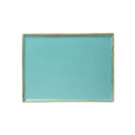 Блюдо прямоугольное 35х26 см фарфор цвет бирюзовый Seasons, Porland