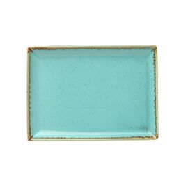Блюдо прямоугольное 21х27см фарфор цвет бирюзовый Seasons, Porland