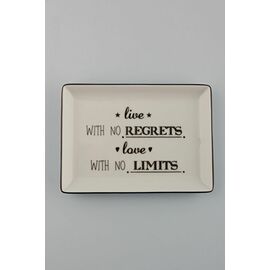 BE HAPPY Блюдо прямоугольное 18х13 см, Porland