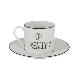 BE HAPPY Чайная пара 180 мл  (чашка с ручкой, блюдце), Porland