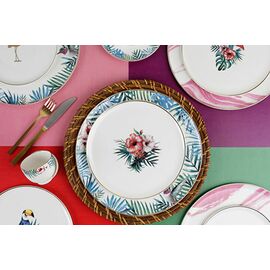 Exotic Набор обеденный на 6 персон 26 предметов (тарелка мелкая 27 см DS.5  - 6 шт., салатник 16 см - 6 шт., тарелка мелкая 21 см DS.1 - 3 шт.,  тарелка мелкая 21 см DS.4 - 3 шт., тарелка мелкая 18 см DS.9 - 3 шт., тарелка мелкая 18 см DS.10 - 3 шт.,тарел