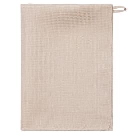 Набор из двух вафельных полотенец изо льна бежевого цвета из коллекции Essential, 50х70 см, Tkano