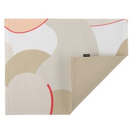 Салфетка двухсторонняя под приборы из хлопка бежевого цвета с авторским принтом из коллекции Freak Fruit, 35х45 см, Tkano