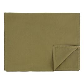 Дорожка на стол из хлопка оливкового цвета из коллекции Essential, 45х150 см, Tkano