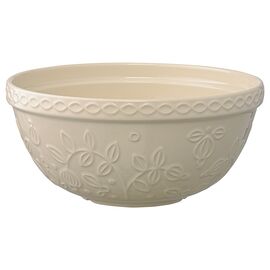 Миска кремового цвета с рельефным узором Ягоды Тайги из коллекции Russian North, 2,5 л, Tkano