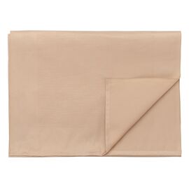 Дорожка на стол жаккардовая бежевого цвета из хлопка с вышивкой из коллекции Essential, 53х150 см, Tkano