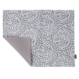 Салфетка двухсторонняя под приборы серая с принтом Спелая Смородина из коллекции Scandinavian touch, 35х45 см, Tkano