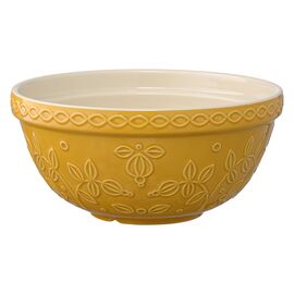 Миска горчичного цвета с рельефным узором Ягоды Тайги из коллекции Russian North, 1,5 л, Tkano