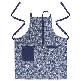 Фартук из хлопка темно-синего цвета с принтом Спелая Смородина из коллекции Scandinavian touch, 70х85 см, Tkano