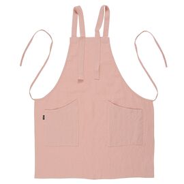 Фартук из умягченного льна розово-пудрового цвета из коллекции Essential, 82х70 см, Tkano