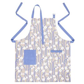 Фартук из хлопка с принтом Полярный цветок из коллекции Scandinavian touch, 70х80 см, Tkano