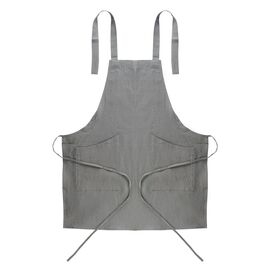 Фартук из умягченного льна серого цвета Essential, 70х82 см, Tkano
