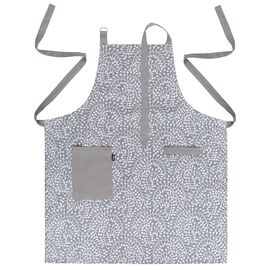 Фартук из хлопка серого цвета с принтом Спелая Смородина из коллекции Scandinavian touch, 70х85 см, Tkano