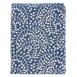 Скатерть темно-синего цвета с принтом Спелая Смородина из коллекции Scandinavian touch, 170х170 см, Tkano