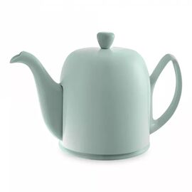 Чайник заварочный на 6 чашки миндально-зеленого цвета 1000 мл керамика, коллекция SALAM Almond Green Monochrome, Guy Degrenne
