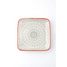 Тарелка квадратная 13 см серая , MIX&MATCH, Porland