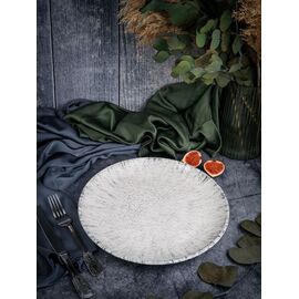 Тарелка мелкая 30 см, без борта,  цвет серый, BLIZZARD, Porland