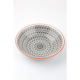 Тарелка глубокая 19 см, черная, MIX&MATCH, Porland