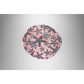 Блюдо 33 см, цвет пастельно-розовый с серебристым декором, Estrella De Mar, Casa di fortuna