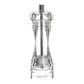 Мельница для соли и перца h 16 см, акрил, прозрачная, серия SPICE & CO, Bisetti