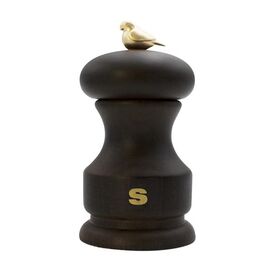 Мельница для соли 11 см, бук, цвет "темное дерево", серия Bird, Bisetti