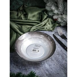 Салатник 19,3 см, цвет жемчужно-белый /мерцающе-черный, Shinning, Casa di fortuna
