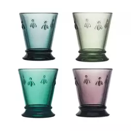 Набор из 4-х разноцветных стаканов  260 мл, h 10,3 см, d 8,4 см , серия ABEILLE, La Rochere