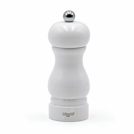 Мельница для перца h 13 см, бук лакированный, цвет белый, серия SORRENTO, Bisetti