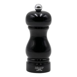 Мельница для соли h 13 см, бук лакированный, цвет черный, серия SORRENTO, Bisetti