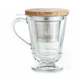 Кружка для заварки чая с металл. фильтром и  дерев.крышкой, 275 мл, h 12,2 см,  d 9,1 см, серия ABEILLE, La Rochere