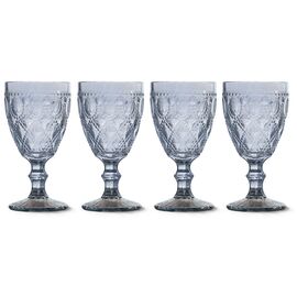 Набор из 4-х бокалов для вина, 400 мл, цвет голубой, Dubai, WD Lifestyle