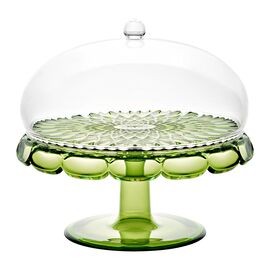 Блюдо для торта с крышкой Vanity, 30 см, зеленое, Guzzini