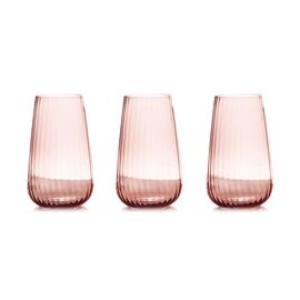 Набор из 6-ти стаканов, 14 см, 570 мл, цвет розовый, Opium, Le Stelle
