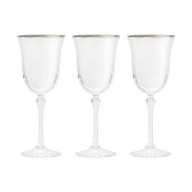 Набор из 6-ти бокалов, 280 мл, с серебристым кантом, Gemma Platinum, Le Stelle