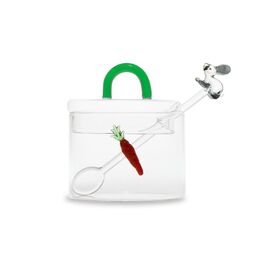 Сахарница с ложкой, 9 см, 300 мл, Кролик и морковка, Monterey, WD Lifestyle