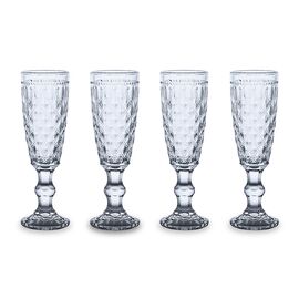 Набор из 4-х бокалов для шампанского, 150 мл, цвет голубой, Dubai, WD Lifestyle