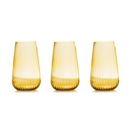 Набор из 6-ти стаканов, 14 см, 570 мл, цвет янтарный, Opium, Le Stelle
