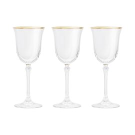 Набор из 6-ти бокалов для вина, 225 мл, с золотистым кантом, Gemma Gold, Le Stelle