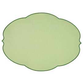 Салфетка подстановочная овальная Flowers, 48,8х36 см, зеленая, Guzzini