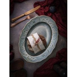 Блюдо овальное 37x27,6 см, h 5 см, фарфор, Vintage, Casa di fortuna