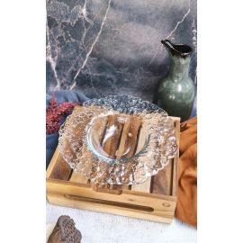 Тарелка для пасты d 25 см, h 5 см, стекло, серия Io, ArdaCam