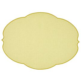 Салфетка подстановочная овальная Flowers, 48,8х36 см, желтая, Guzzini