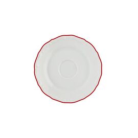 Блюдце с красным кантом 12 см, Maria Red, Porland