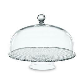 Блюдо для пирожных с крышкой Bossa Nova, 32 см, бессвинцовый хрусталь, Nachtmann