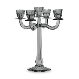 Подсвечник 5-рожковый Ravello, 30 см, серый, хрустальное стекло, Nachtmann