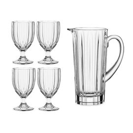 Набор для вина и напитков Aspen, 5 предметов: кувшин, 1190 мл и 4 бокала, 342 мл, Nachtmann