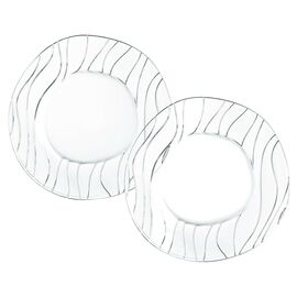 Набор тарелок с декором OCEAN (2 шт.), 22 см, хрусталь, Nachtmann