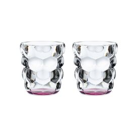 Набор из 2-х стаканов для воды BUBBLES, объем: 330 мл, цвет: розовый, материал: бессвинцовый хрусталь, 100699, NACHTMANN, Германия